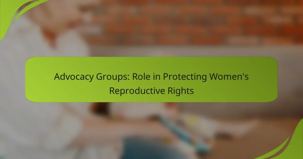 Advocacy Groups: Role in Protecting Women’s Reproductive Rights