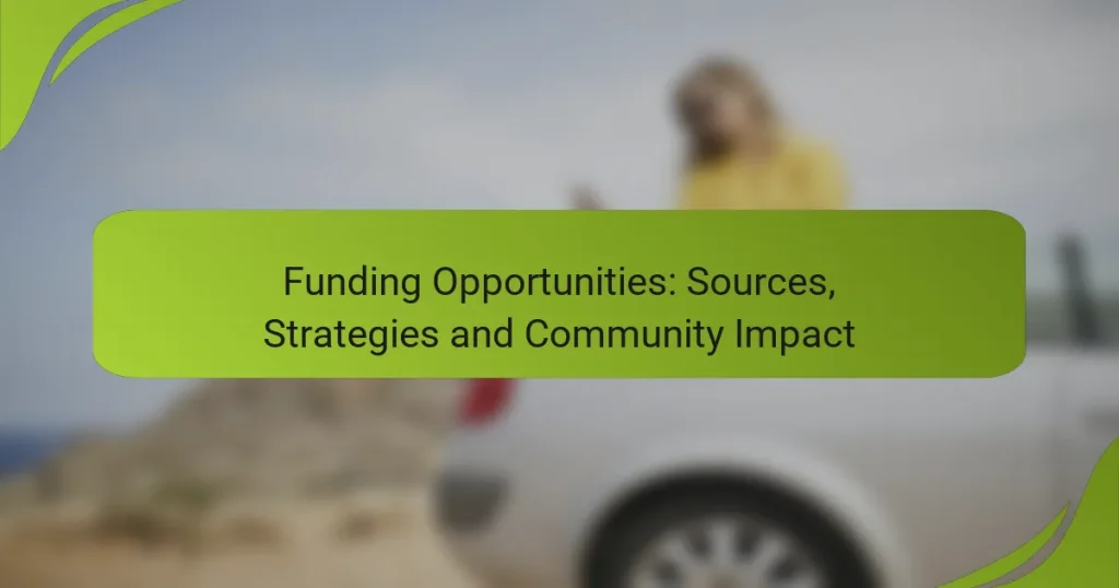 Funding Opportunities: Sources, Strategies and Community Impact