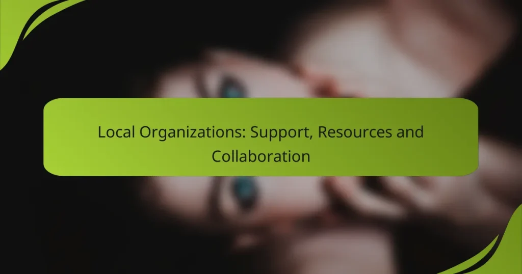 Local Organizations: Support, Resources and Collaboration
