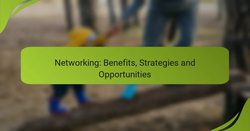 Networking: Benefits, Strategies and Opportunities