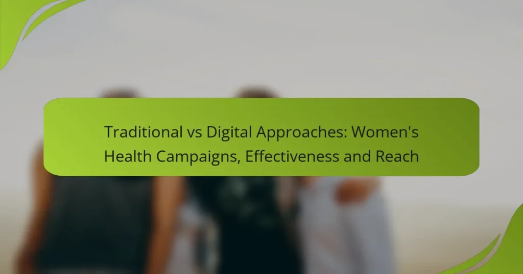 Traditional vs Digital Approaches: Women’s Health Campaigns, Effectiveness and Reach